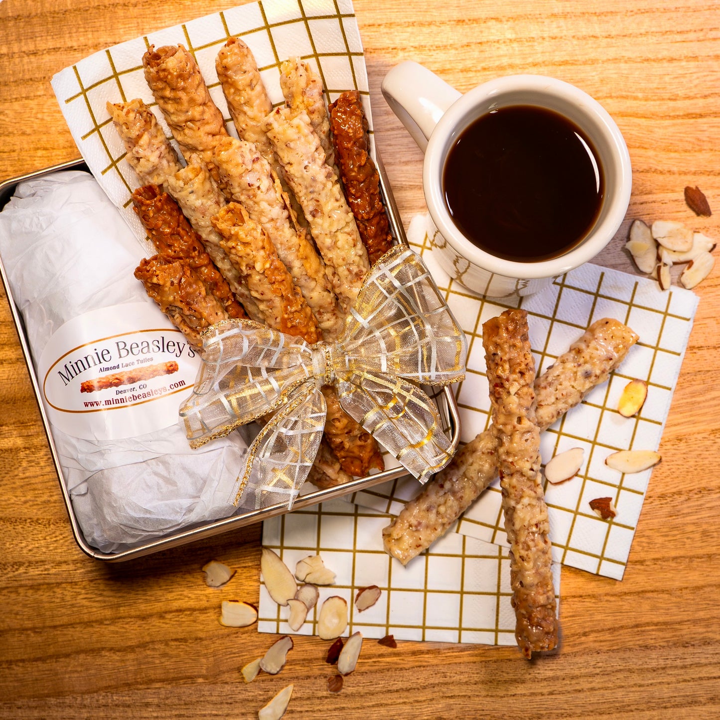 Almond Lace Tuile Gift Tin