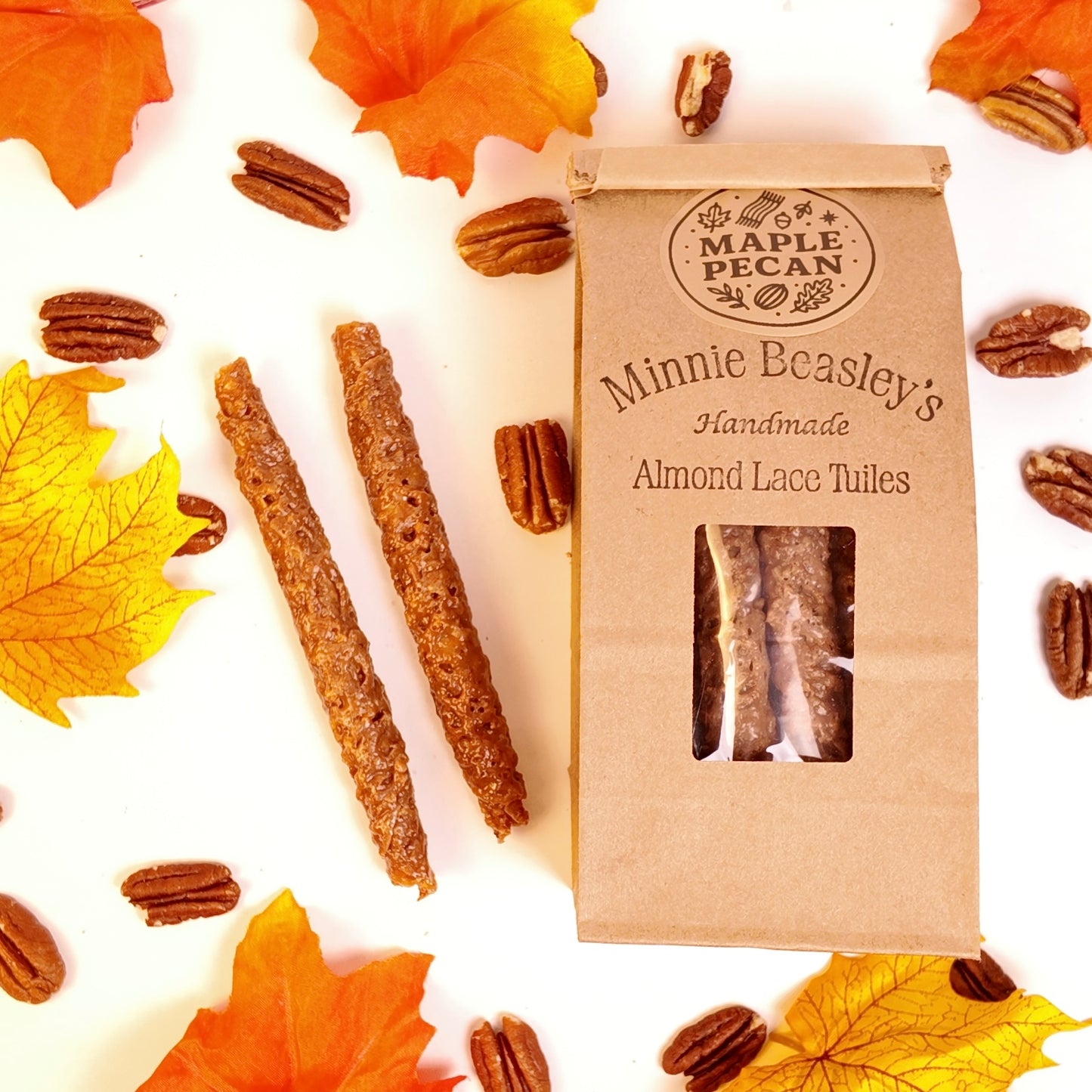 Maple Pecan Almond Lace Tuile Bag