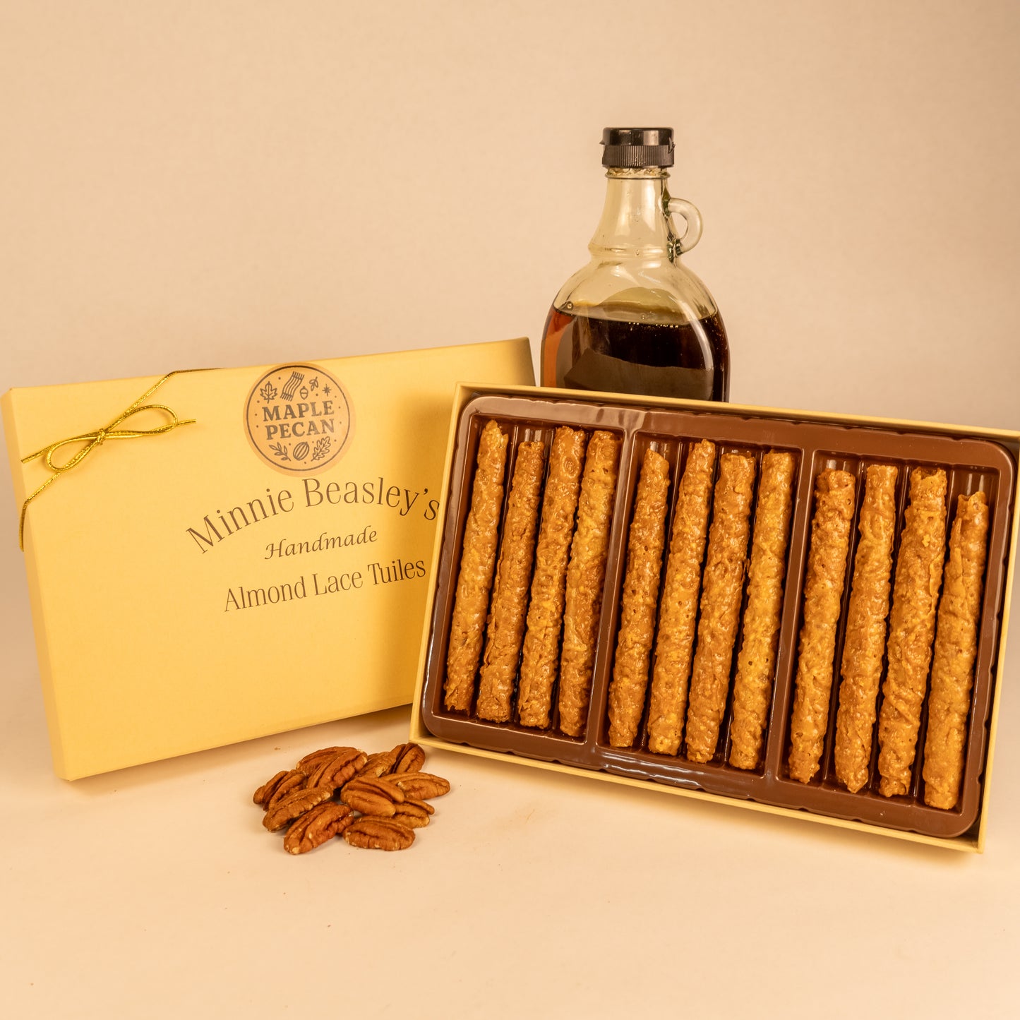 Maple Pecan Almond Lace Tuile Box - 12ct