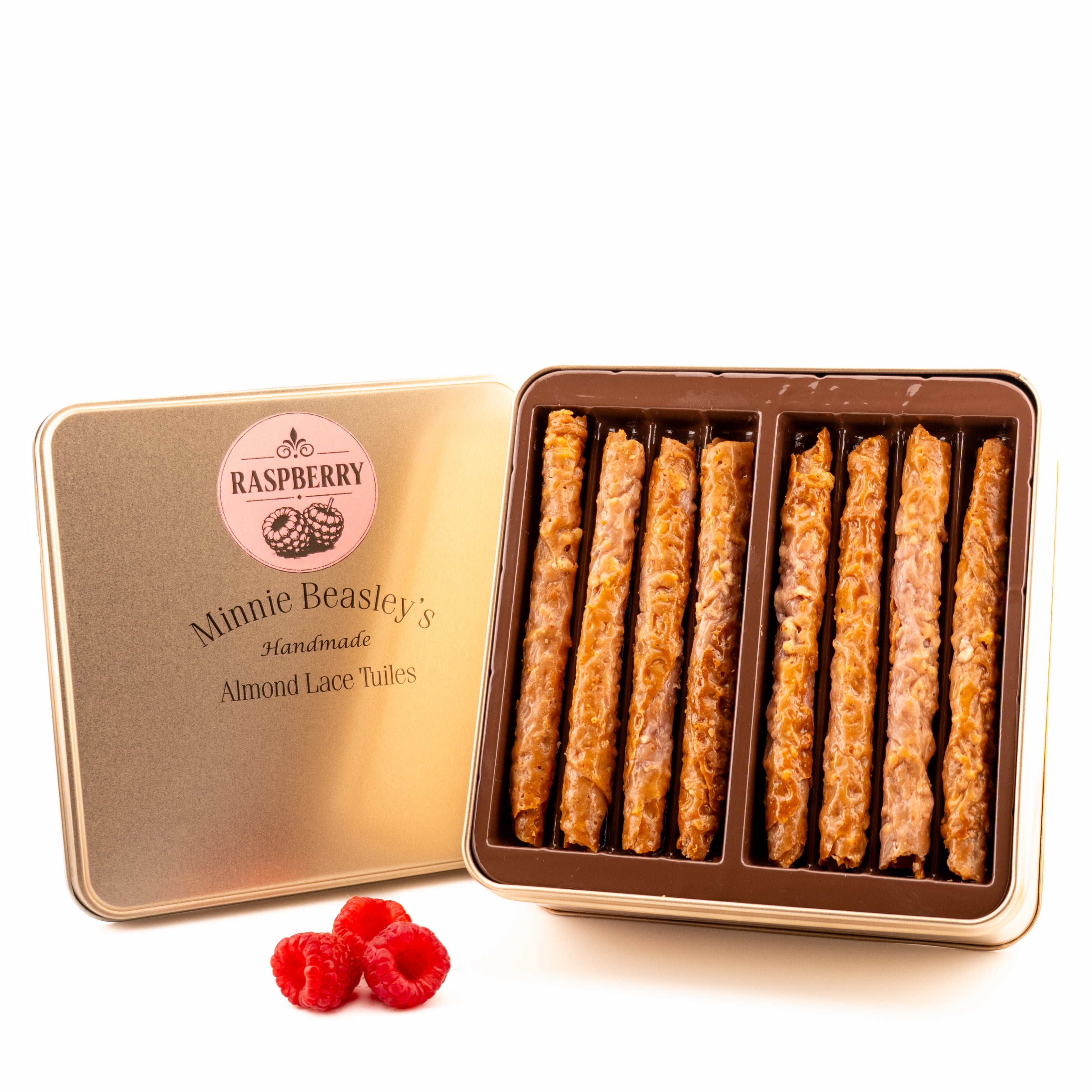 Almond Lace Tuile Gift Tin - Minnie Beasley's – Minnie Beasley's