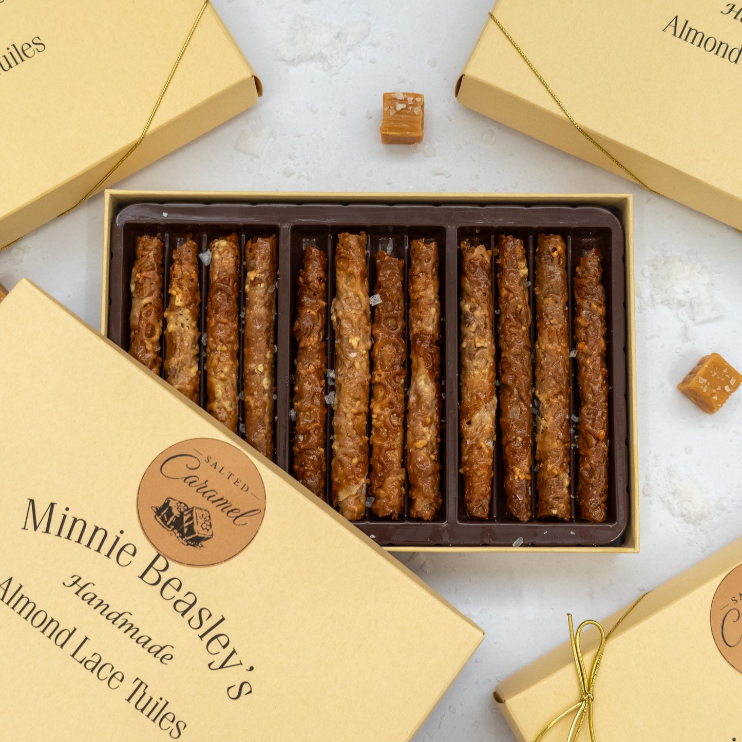 Salted Caramel Almond Lace Tuiles Box - 12ct