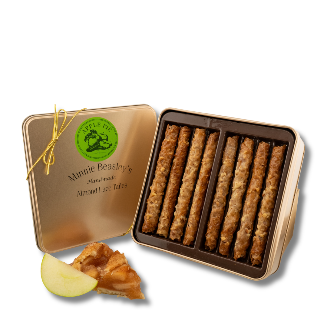 Apple Pie Almond Lace Tuile Gift Tin - 24ct