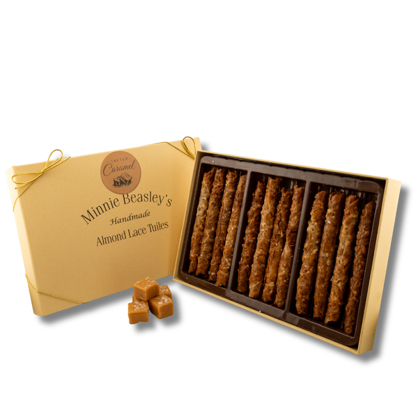 Salted Caramel Almond Lace Tuiles Box - 12ct