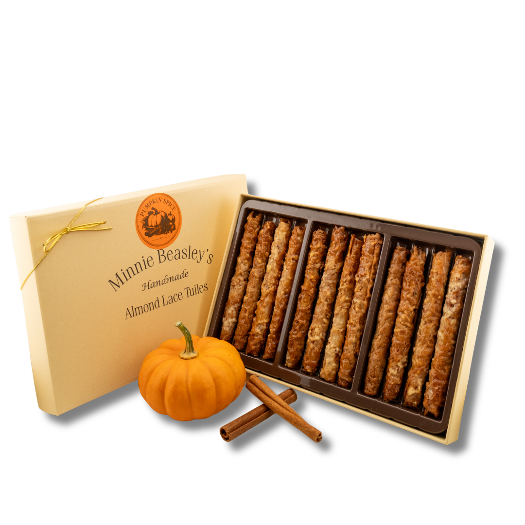 Pumpkin Spice Almond Lace Tuiles Box - 12ct