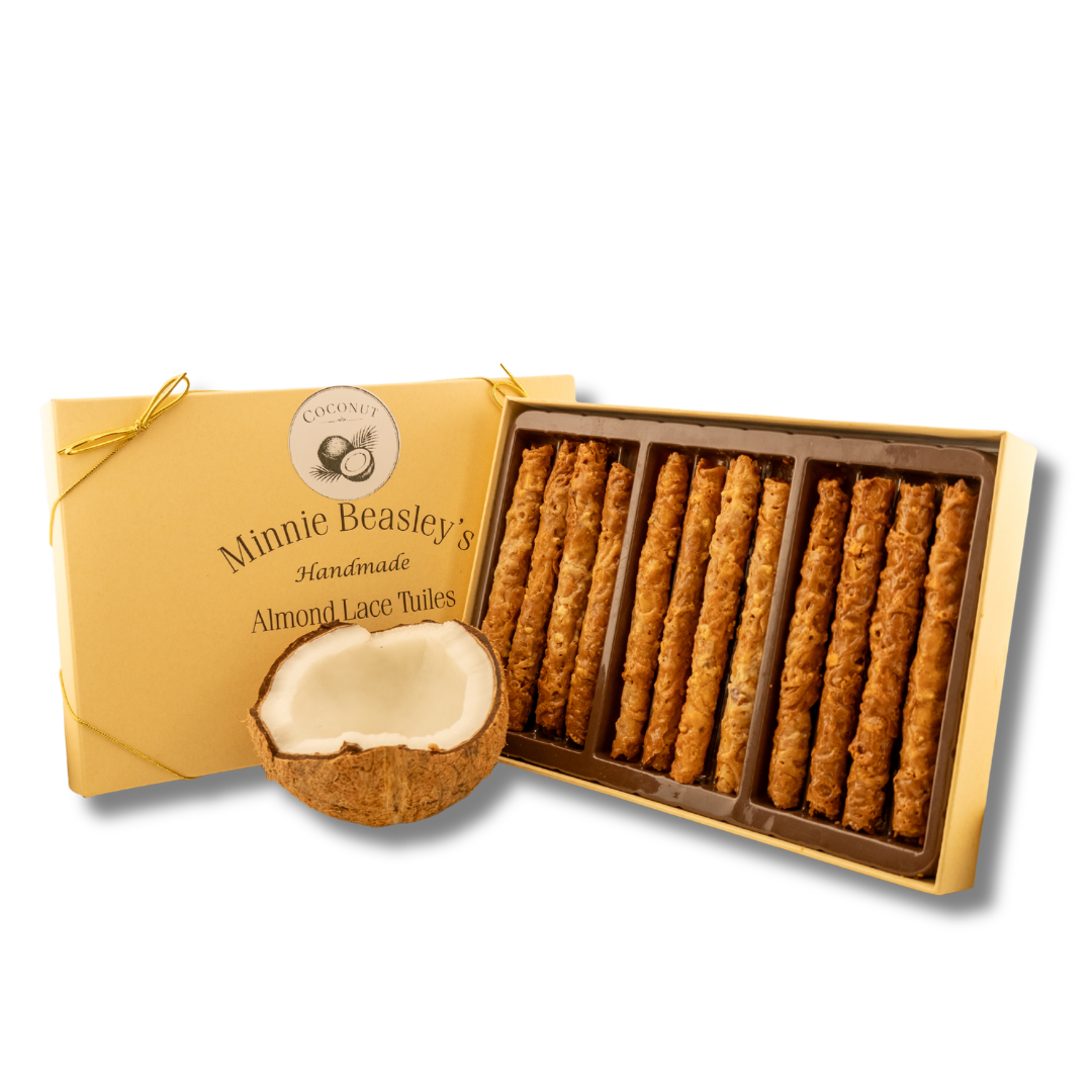 Coconut Almond Lace Tuiles Box - 12ct